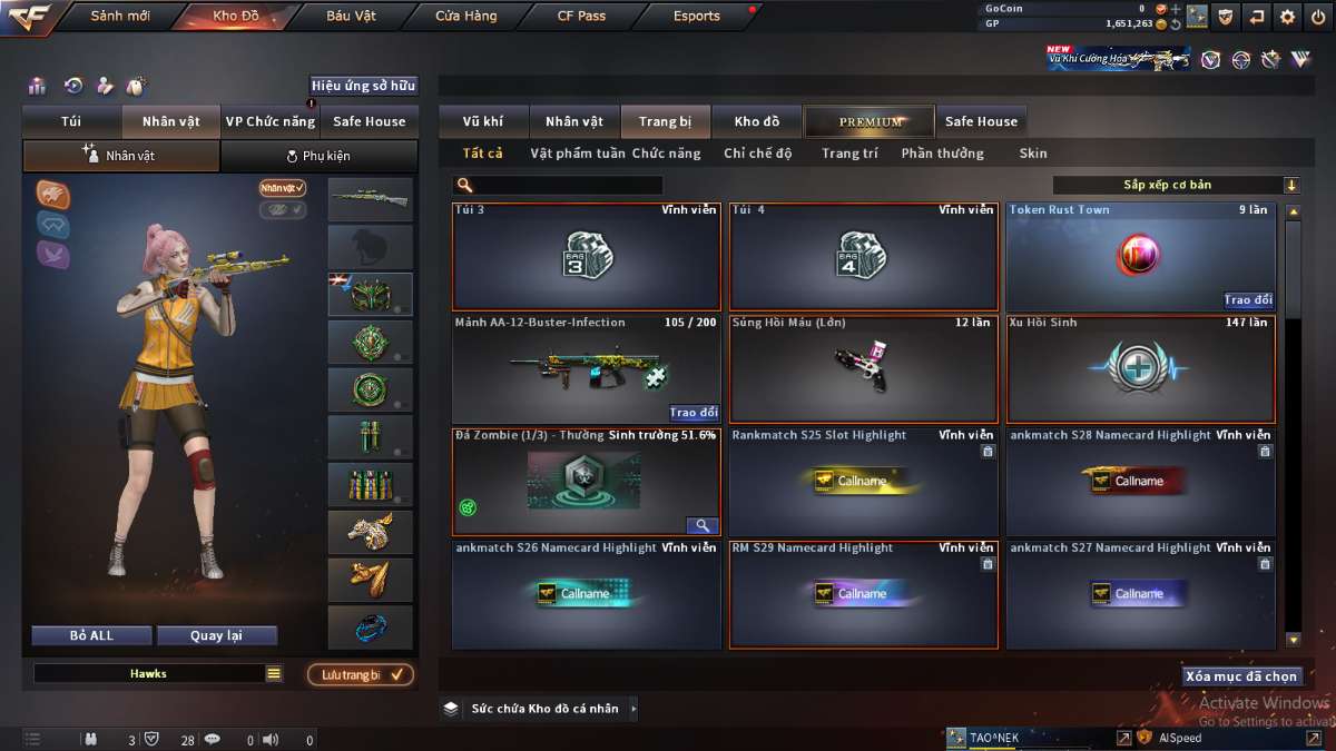 shop acc cf uy tin gia re